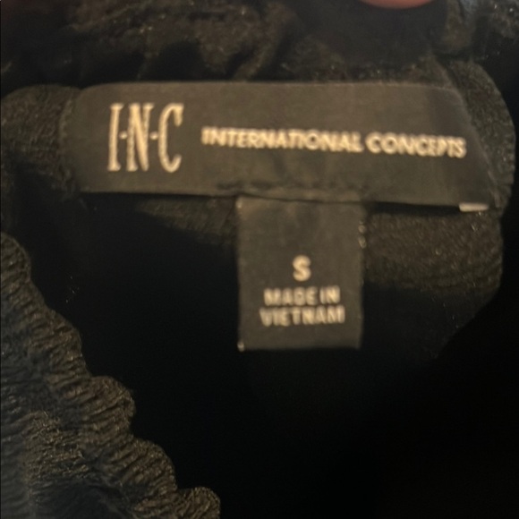 Inc International Concepts Black Halter Dress with gold accent piece size Small - Picture 6 of 9